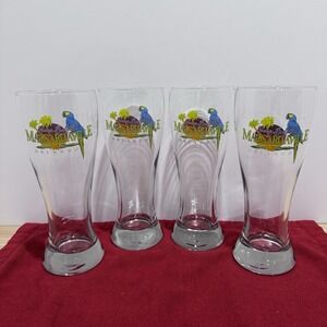 Set of 4 Jimmy Buffett's Margaritaville Orlando Souvenir Pilsner Beer Glasses